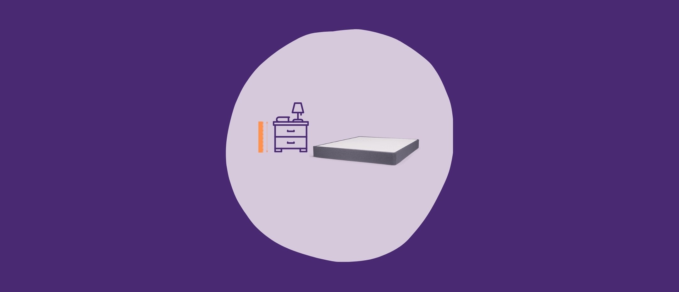 Measure the nightstand height for the Polysleep foundation