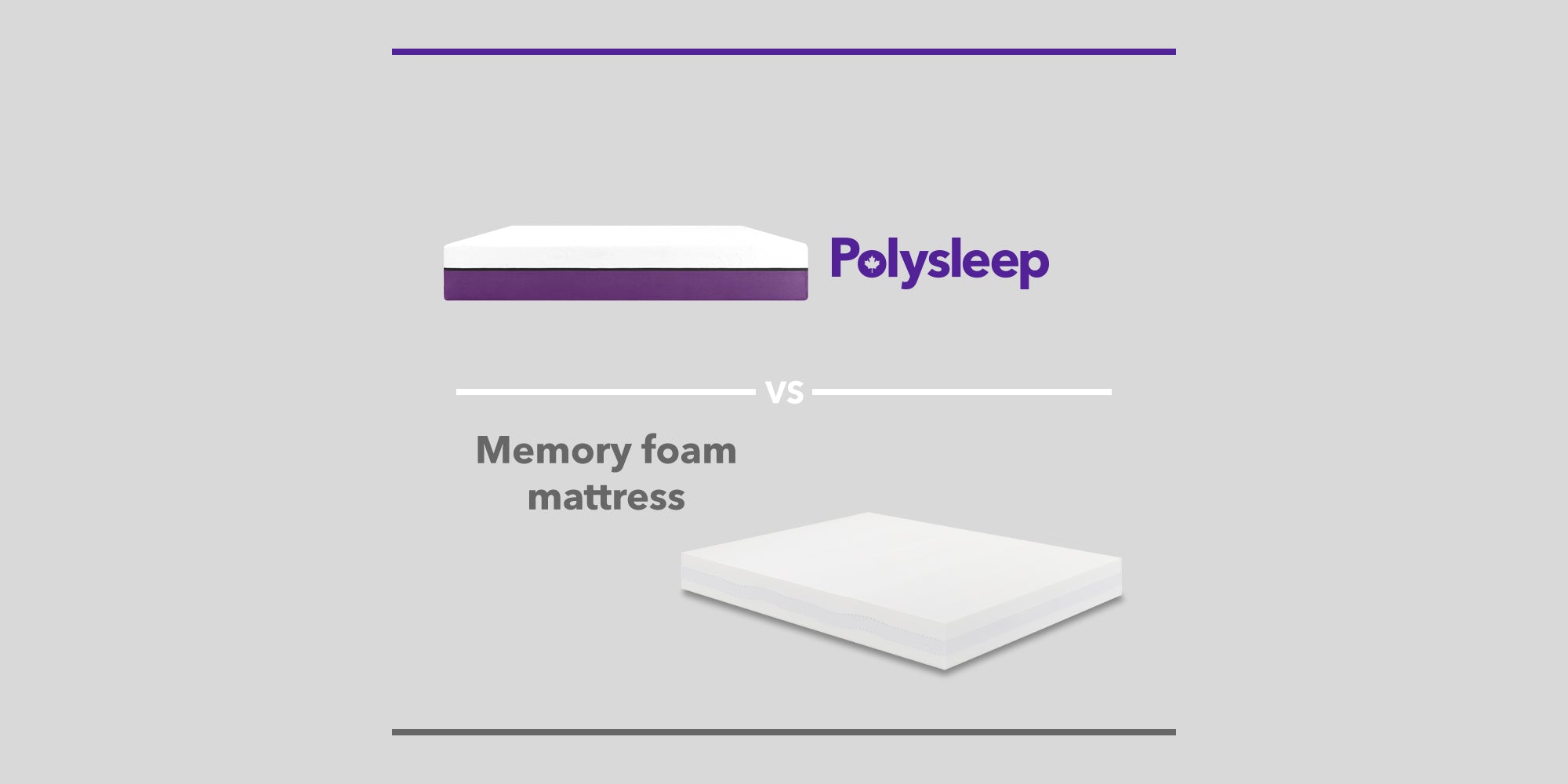 What are the differences between a memory foam mattress and the Polysleep mattress?