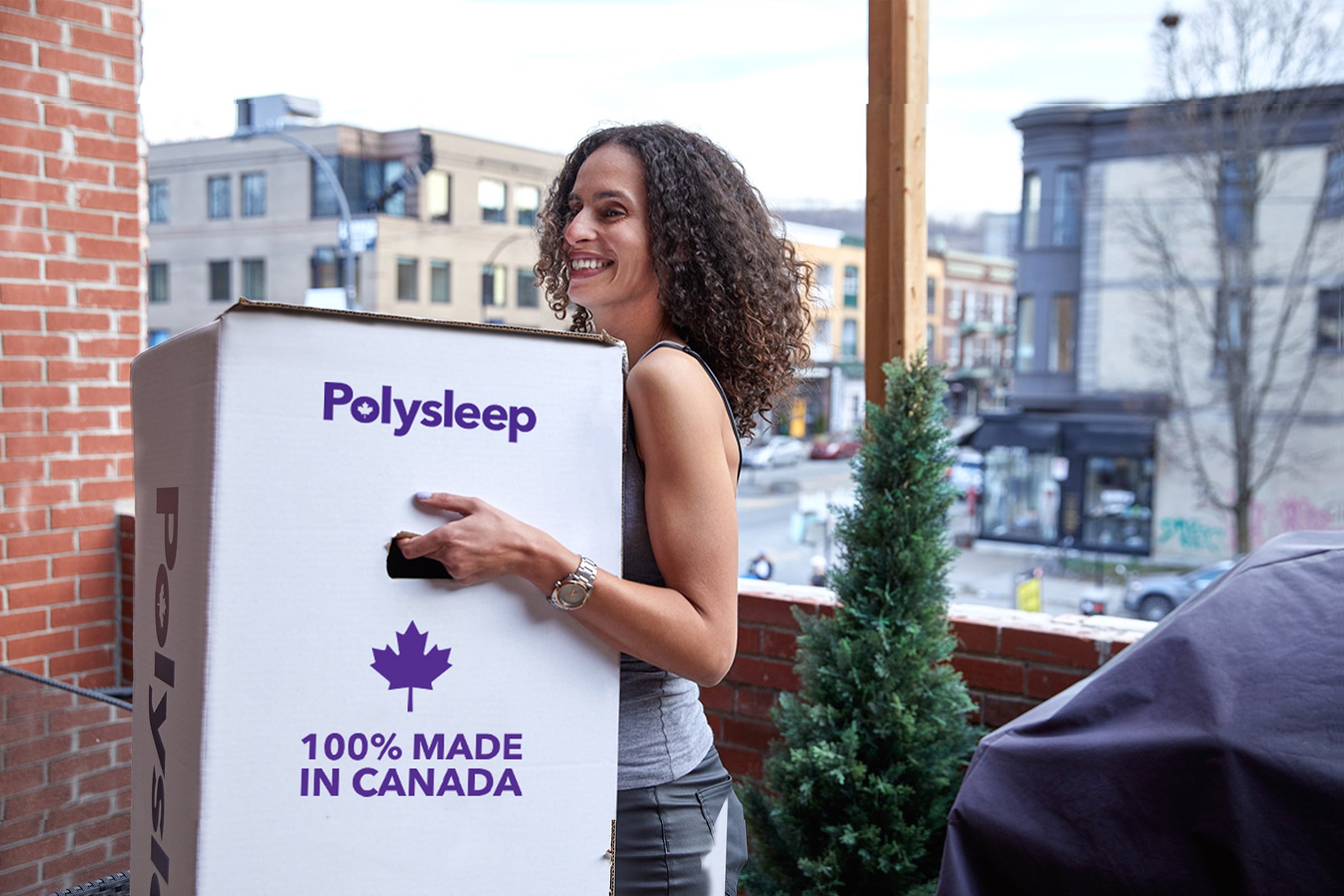 Polysleep memory foam mattress in a box