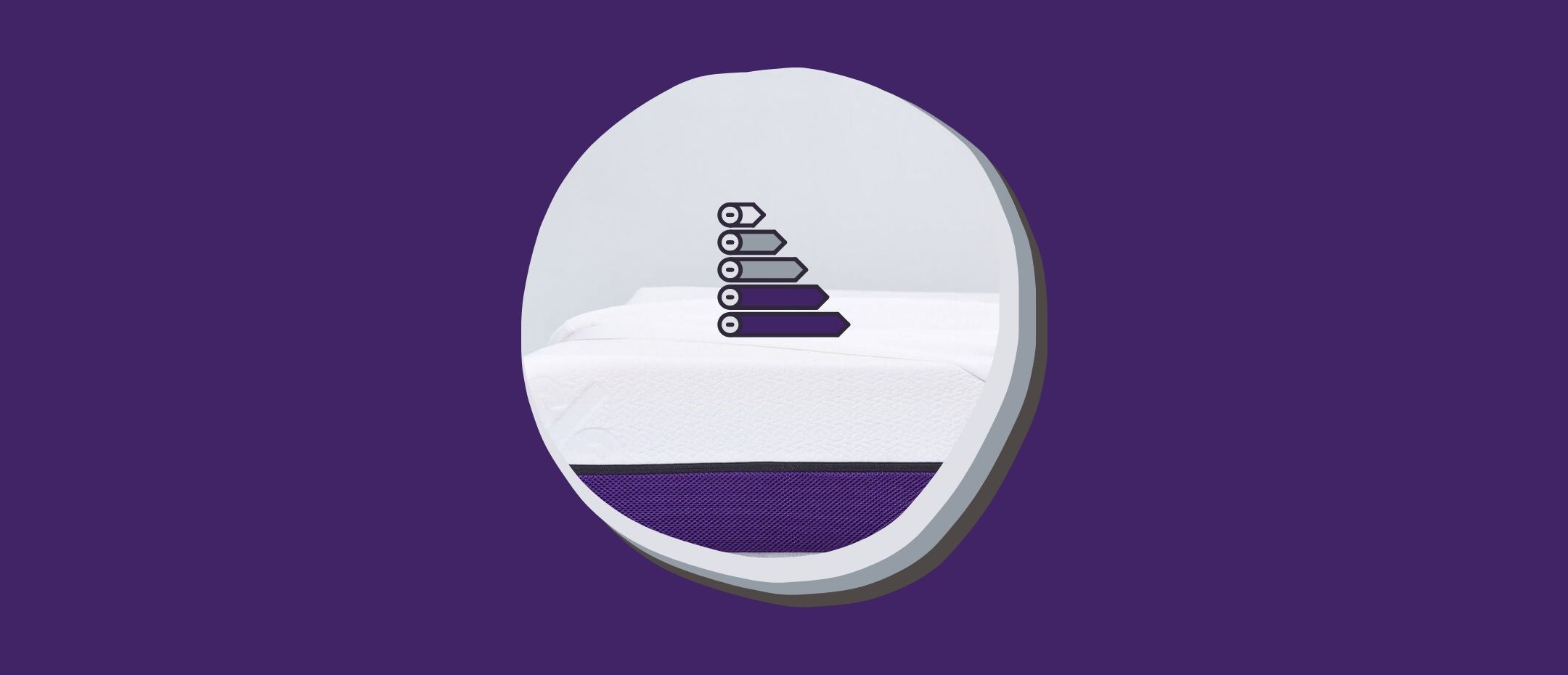 The firmness scale on a Polysleep mattress.